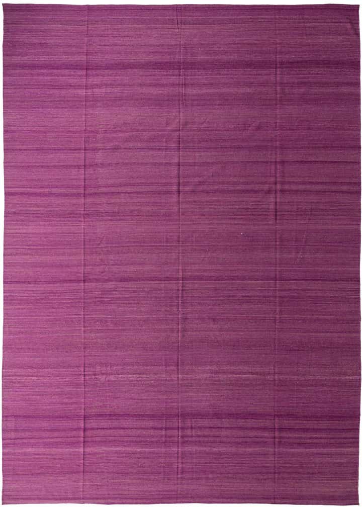 13' 9 x 19' 7 Hand Woven Kilim Modern Wool Rug