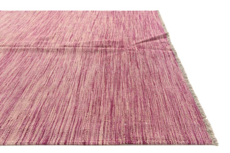 Detail image of 4' 1 x 6' 7 Hand Woven Kilim Modern Wool Rug