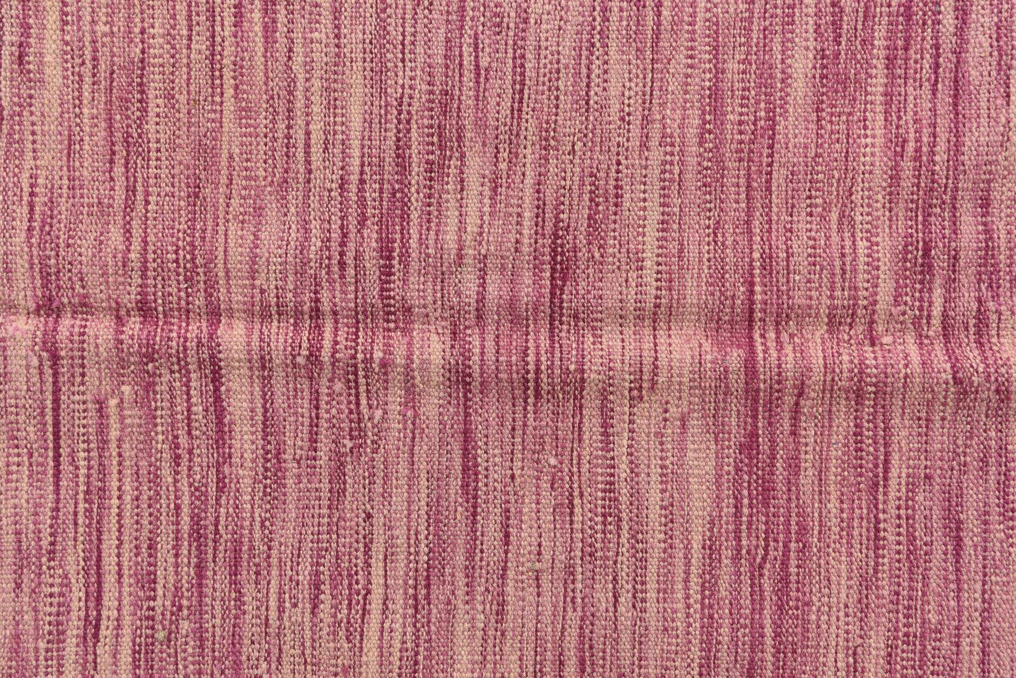 4' 1 x 6' 7 Hand Woven Kilim Modern Wool Rug