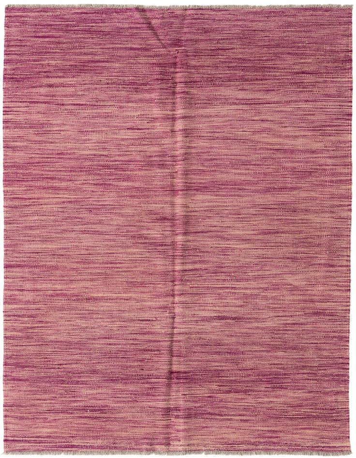Detail image of 4' 1 x 6' 7 Hand Woven Kilim Modern Wool Rug