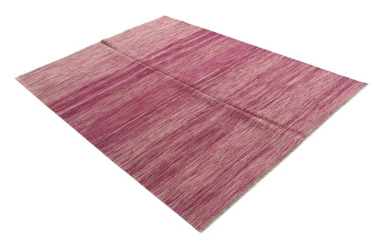 Detail image of 5' 1 x 6' 7 Hand Woven Kilim Modern Wool Rug