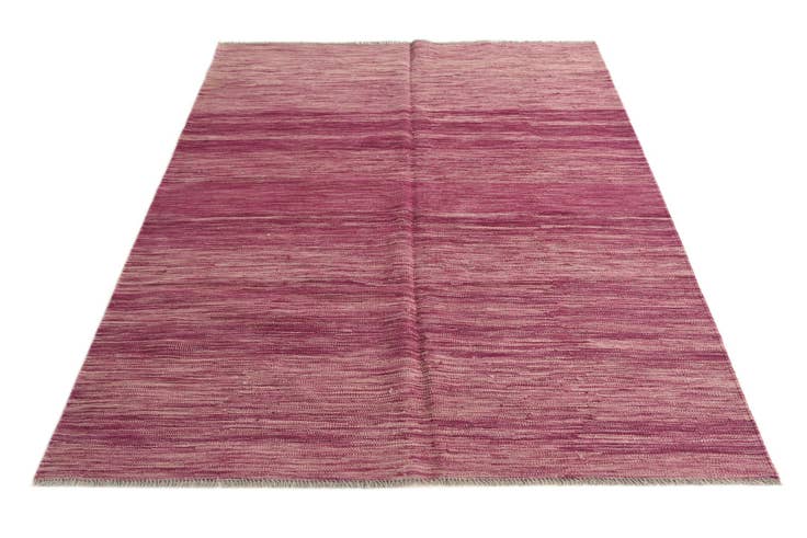Detail image of 5' 1 x 6' 7 Hand Woven Kilim Modern Wool Rug