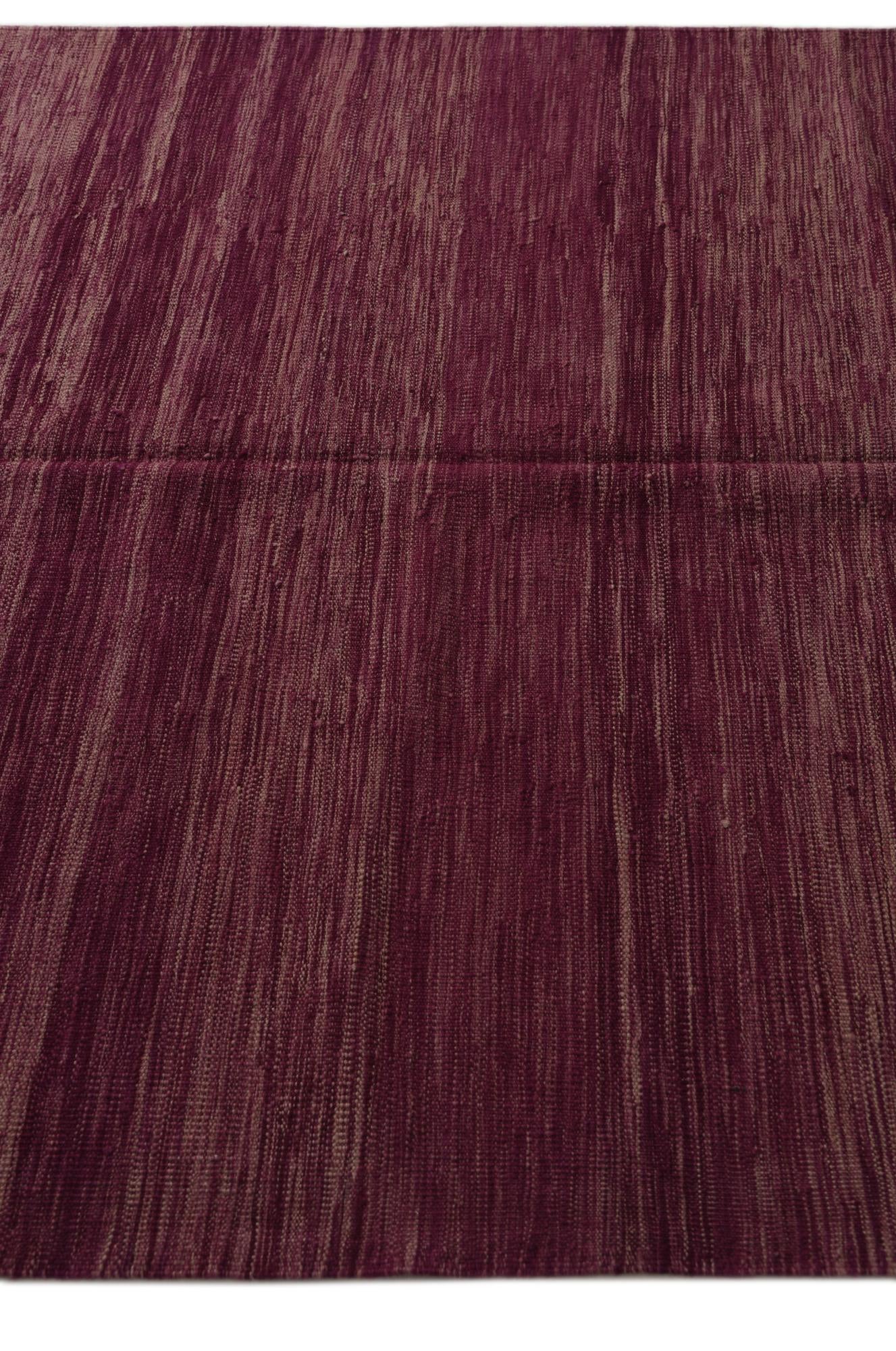 5' 1 x 6' 7 Hand Woven Kilim Modern Wool Rug