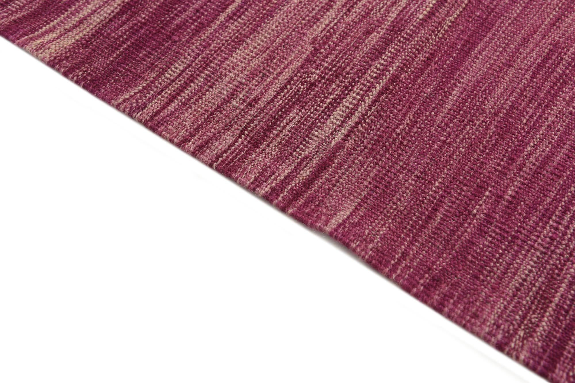 5' 1 x 6' 7 Hand Woven Kilim Modern Wool Rug