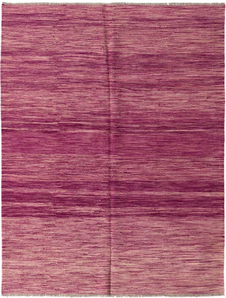 5' 1 x 6' 7 Hand Woven Kilim Modern Wool Rug
