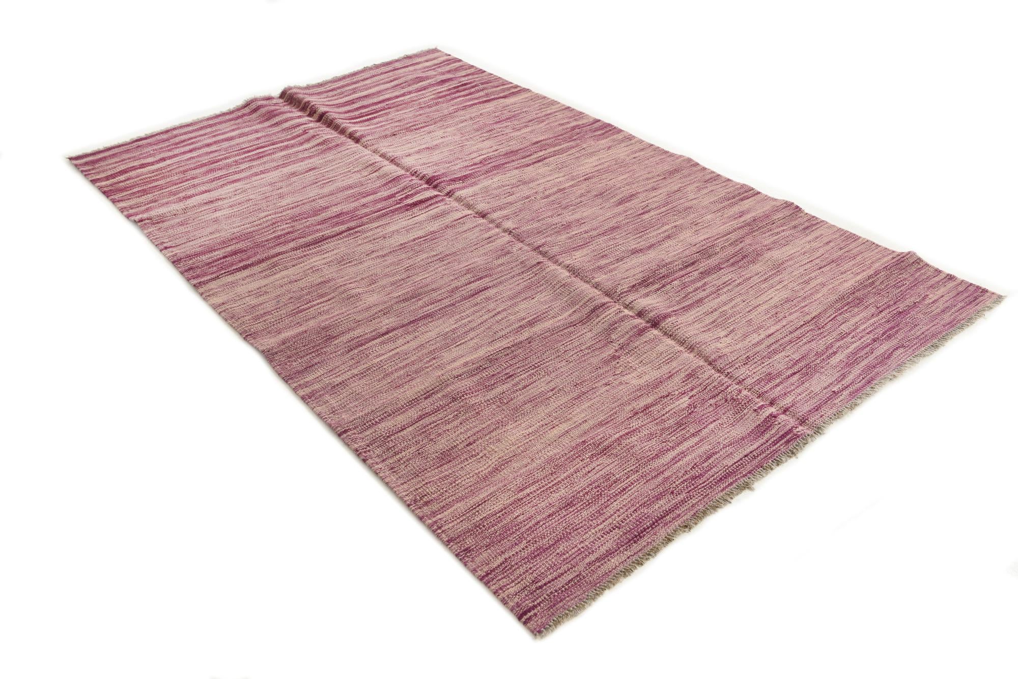 3' 10 x 5' 10 Hand Woven Kilim Modern Wool Rug