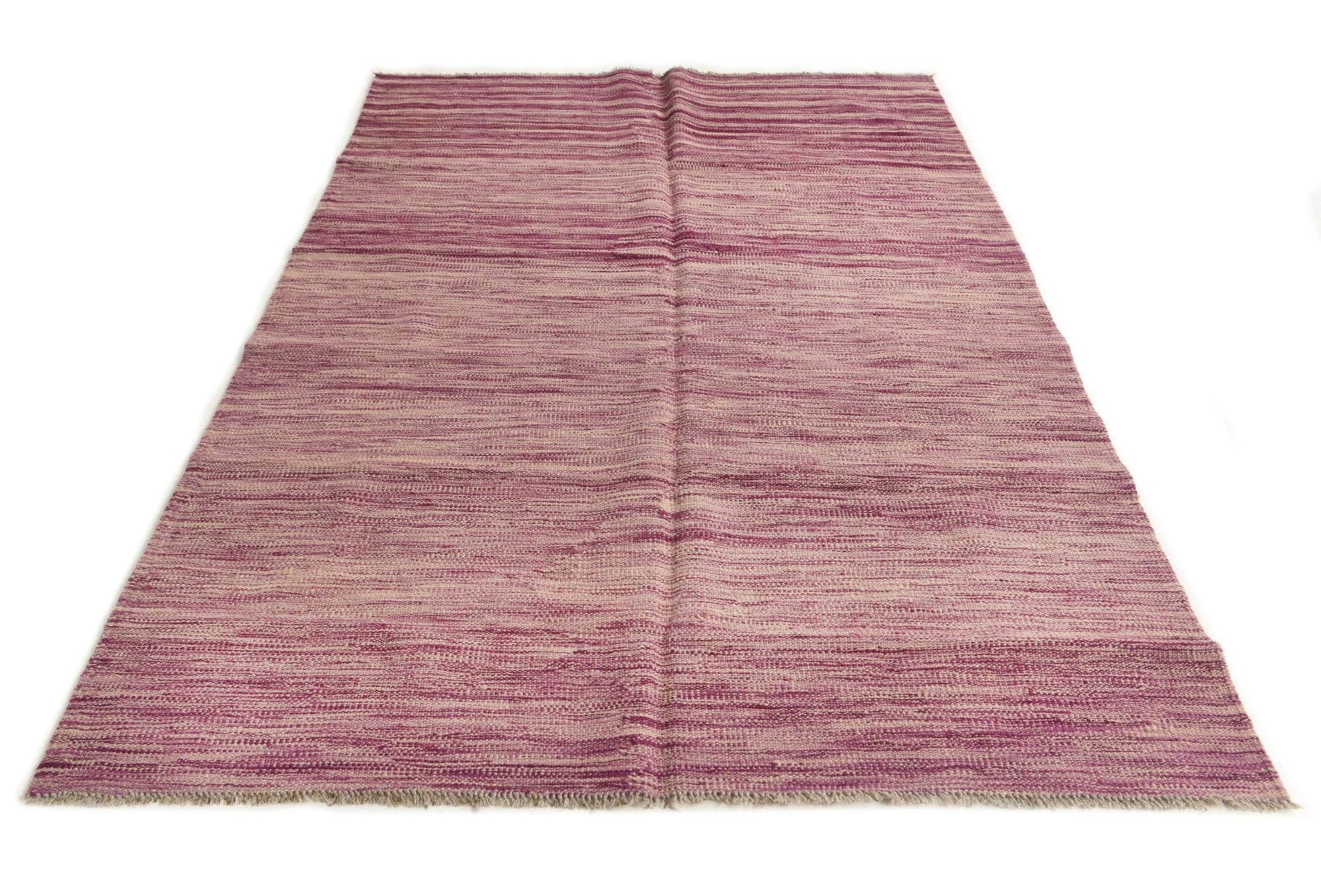 3' 10 x 5' 10 Hand Woven Kilim Modern Wool Rug