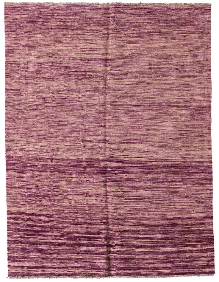 Detail image of 3' 10 x 5' 10 Hand Woven Kilim Modern Wool Rug