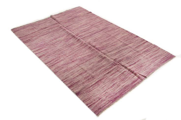 Detail image of 3' 11 x 5' 8 Hand Woven Kilim Modern Wool Rug