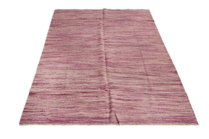 3' 11 x 5' 8 Hand Woven Kilim Modern Wool Rug