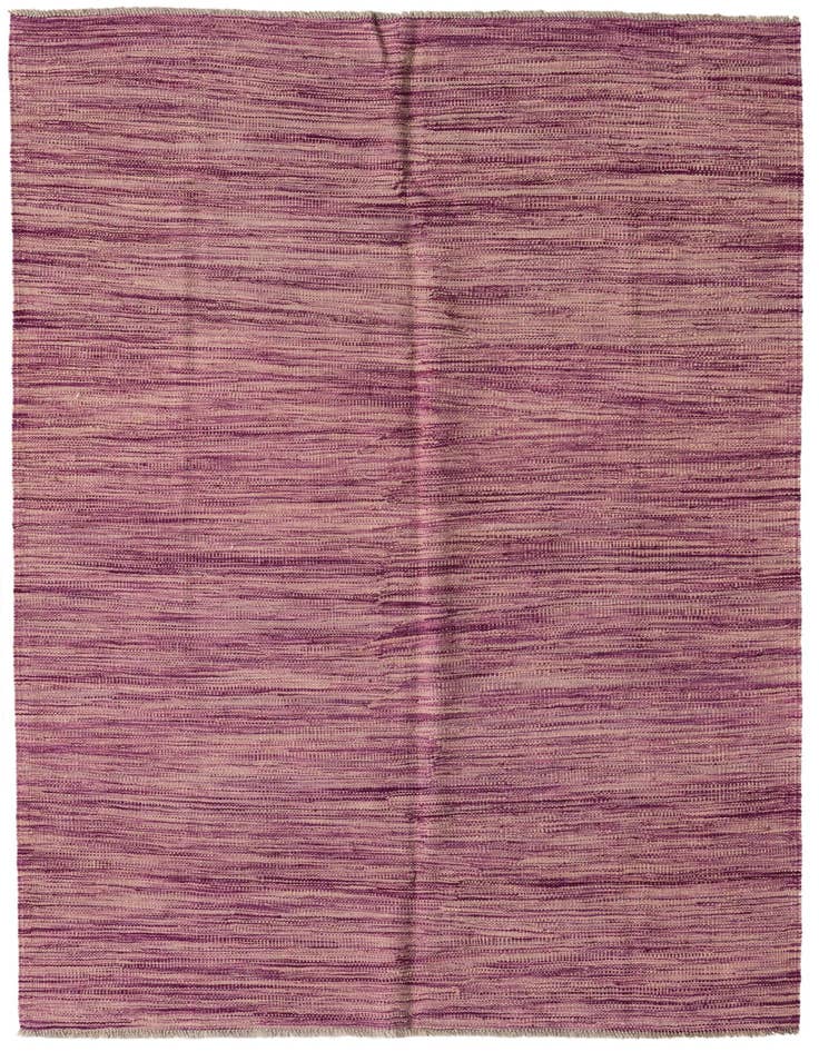 Detail image of 3' 11 x 5' 8 Hand Woven Kilim Modern Wool Rug