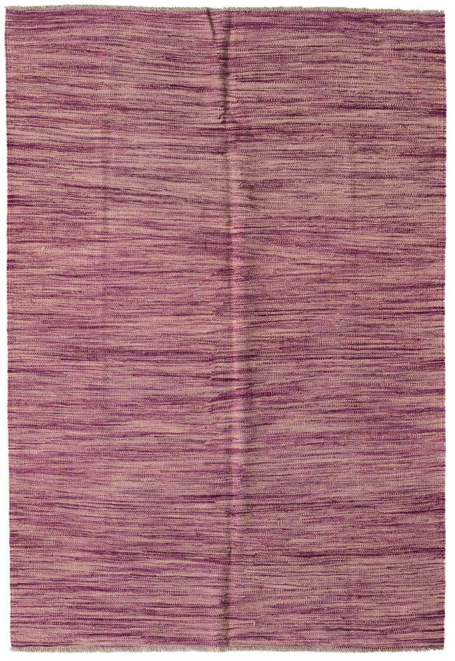 Detail image of 3' 11 x 5' 8 Hand Woven Kilim Modern Wool Rug