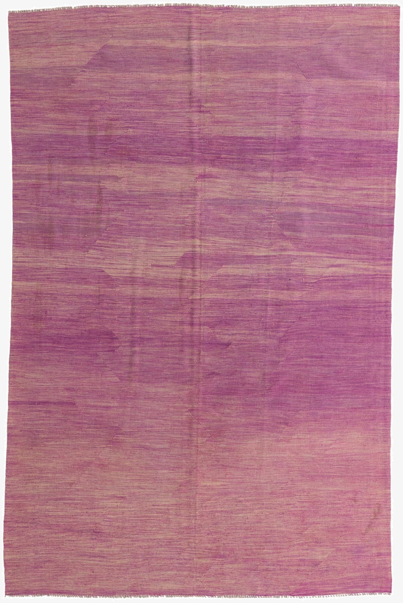 6' 6 x 10'  Hand Woven Kilim Modern Wool Rug