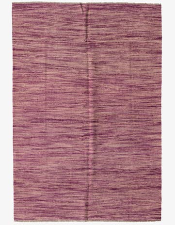 3' 11 x 5' 8 Hand Woven Kilim Modern Wool Rug