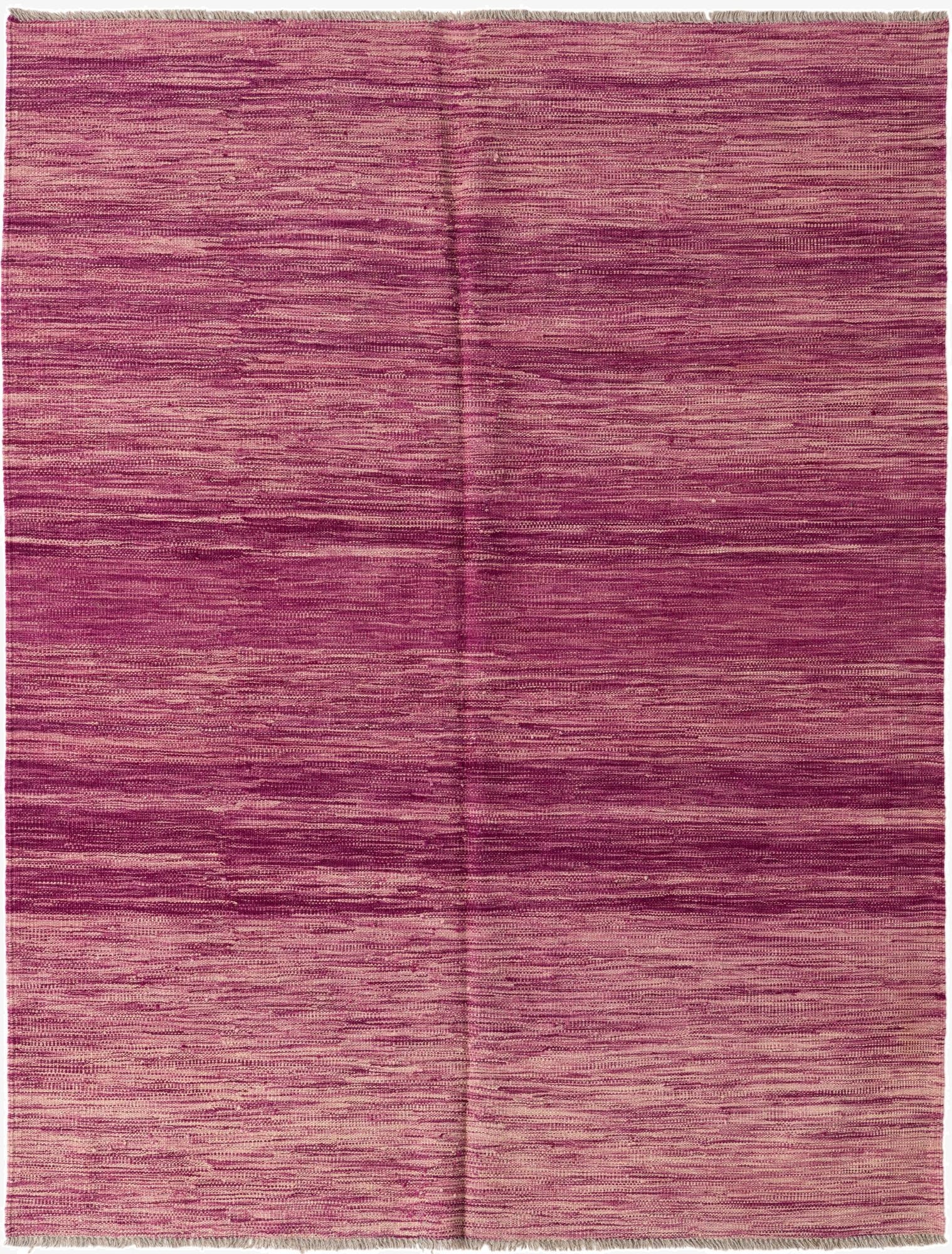 5' 1 x 6' 7  Hand Woven Kilim Modern Wool Rug