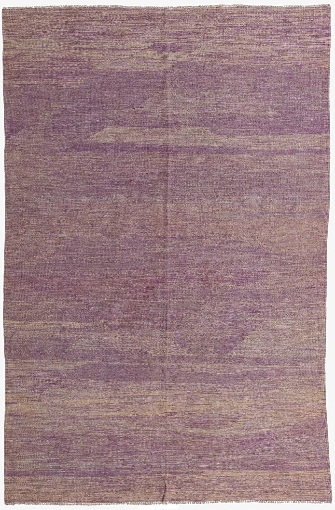 6' 6 x 9' 10  Hand Woven Kilim Modern Wool Rug