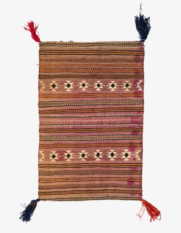 3' 2 x 4' 9 Hand Woven Kilim Modern Wool Rug