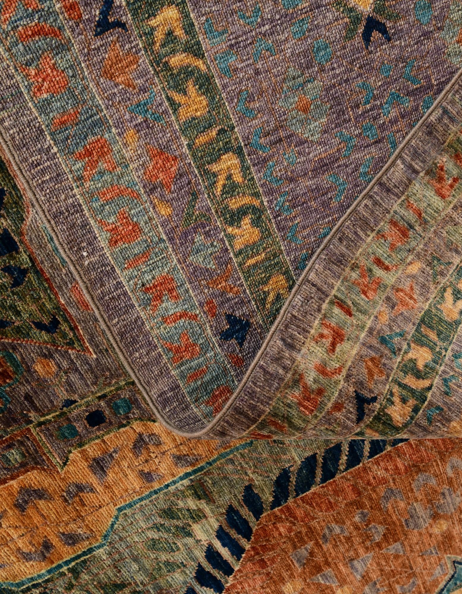 12' 6 x 16' 10 Hand Knotted Mamluk Ziegler Oriental Rug