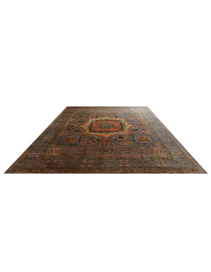 12' 6 x 16' 10 Hand Knotted Mamluk Ziegler Oriental Rug
