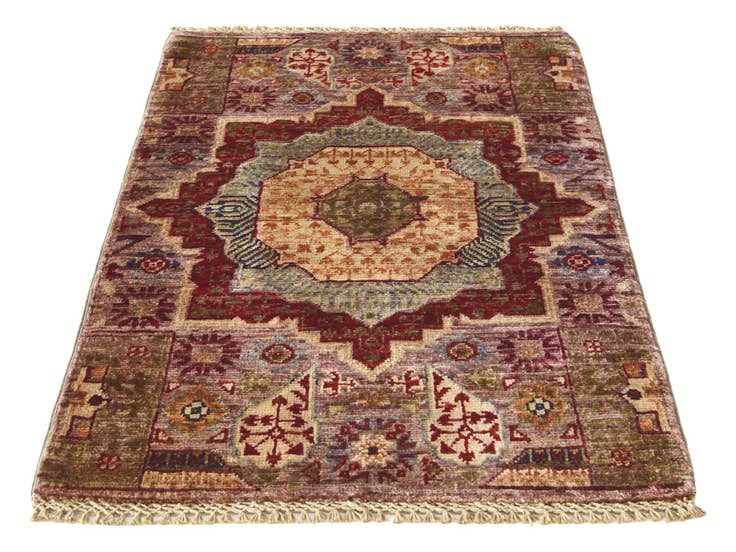Detail image of 2' 1 x 3' 1 Hand Knotted Mamluk Ziegler Rug