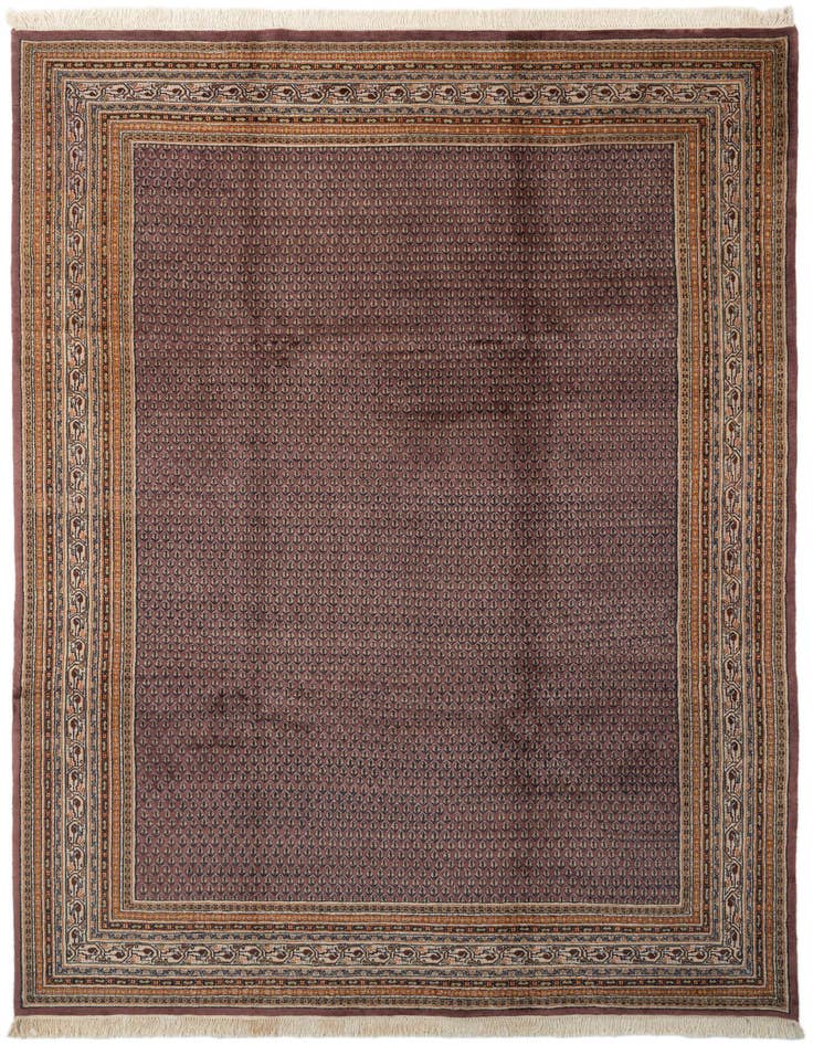 Detail image of 8' 2 x 11' 2 Hand Knotted Mir Oriental Wool Rug