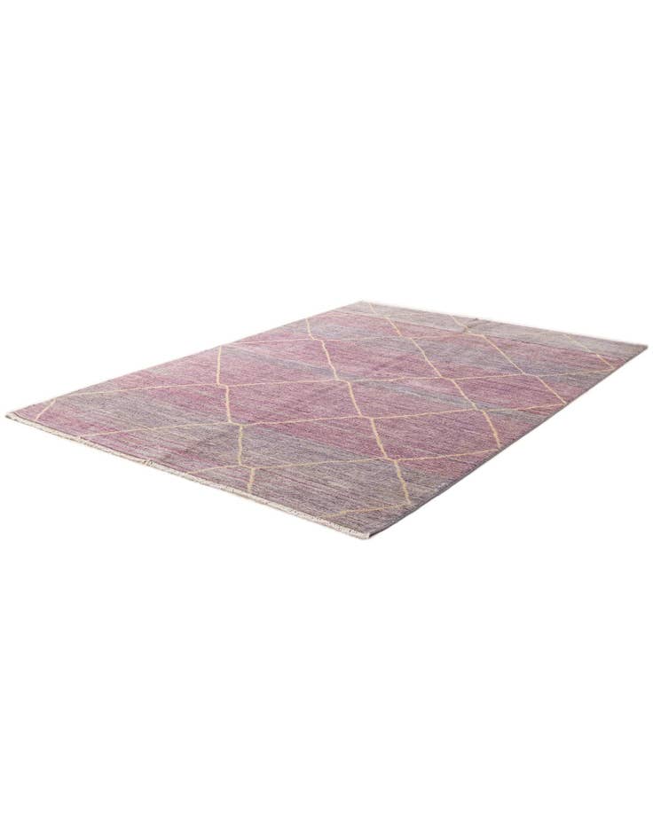Detail image of 5' 7 x 8' Hand Knotted Moroccan Wool Rug
