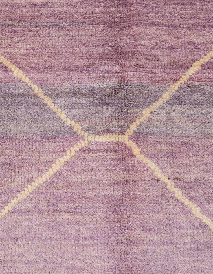Detail image of 5' 7 x 8'  Hand Knotted Moroccan Wool Rug