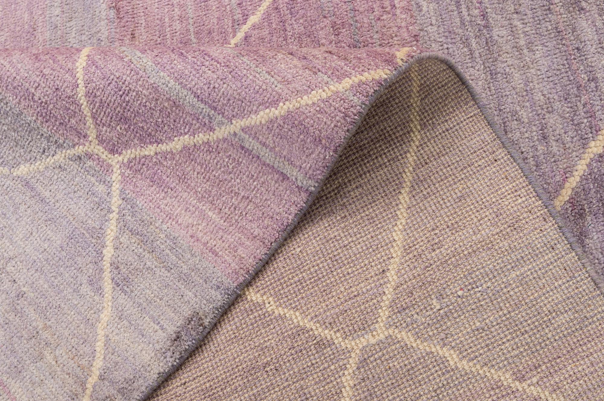 5' 7 x 8' Hand Knotted Moroccan Wool Rug