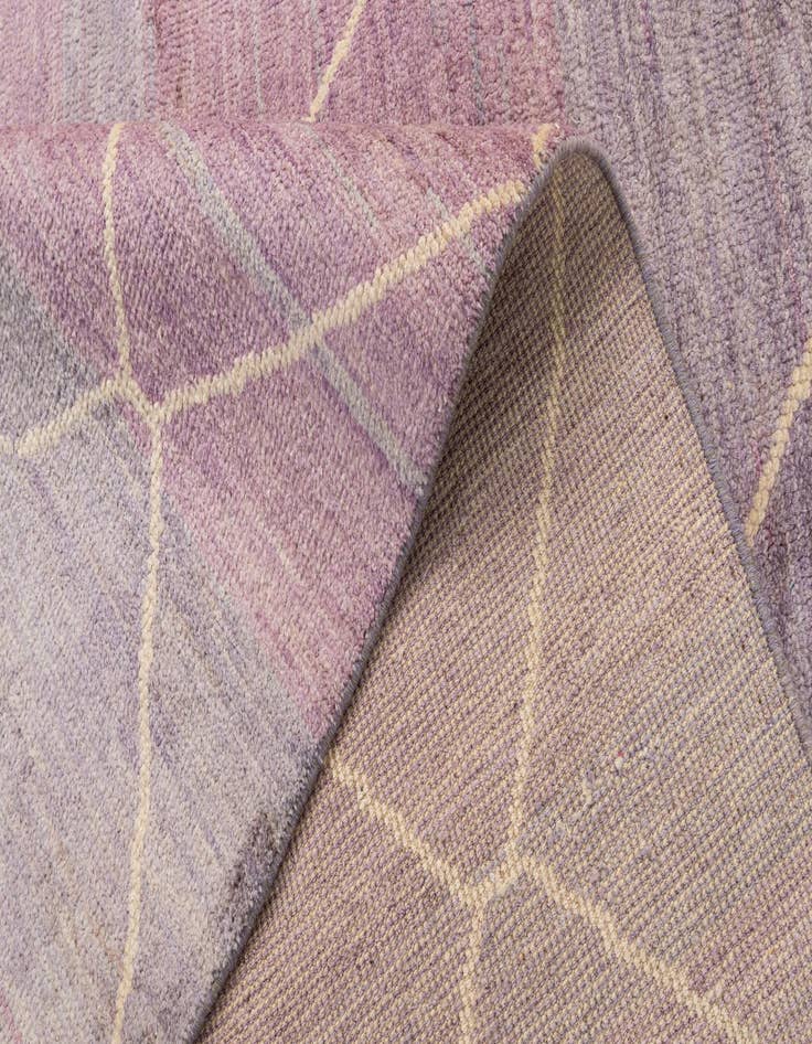 Detail image of 5' 7 x 8'  Hand Knotted Moroccan Wool Rug