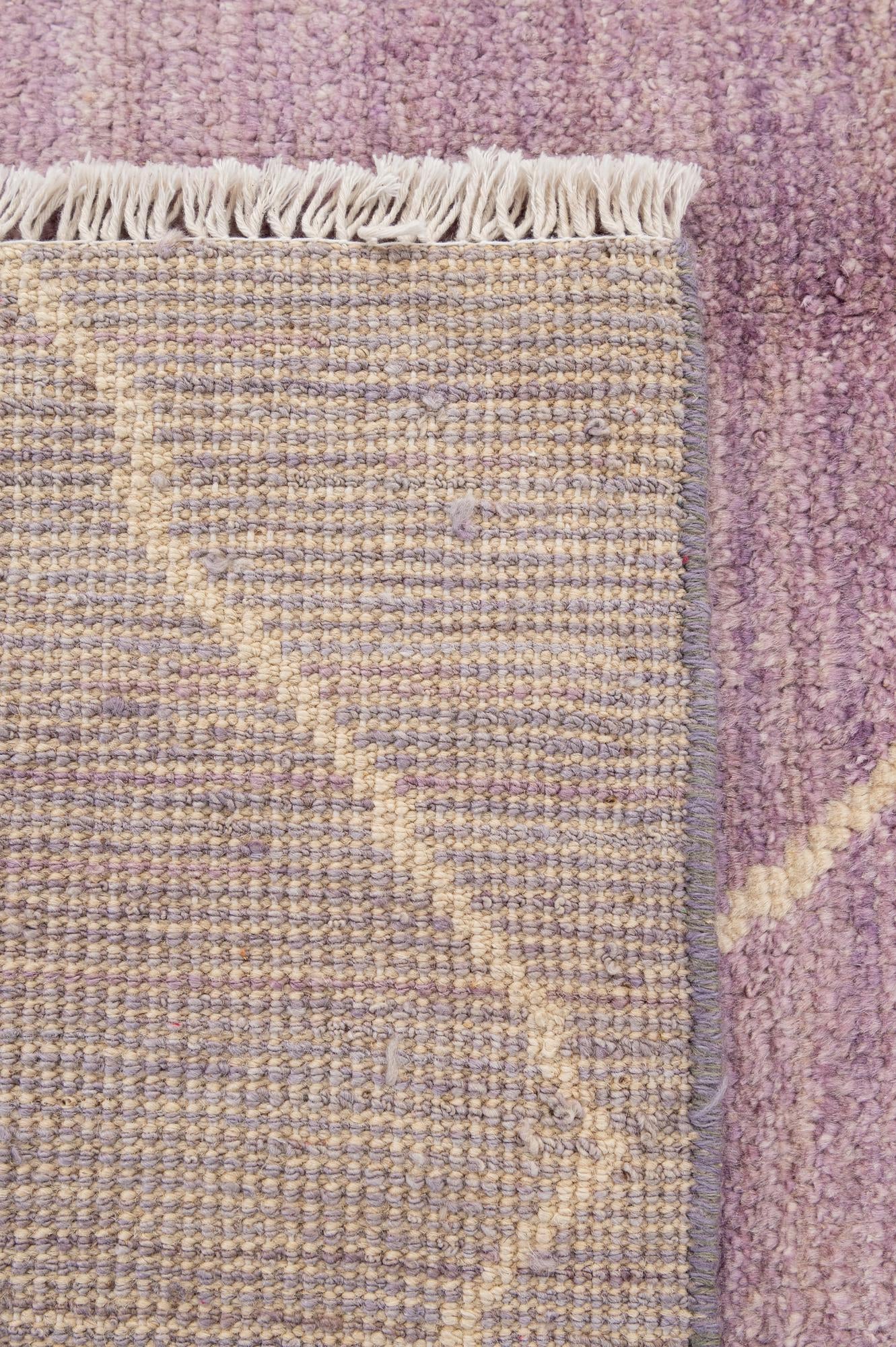 5' 7 x 8' Hand Knotted Moroccan Wool Rug