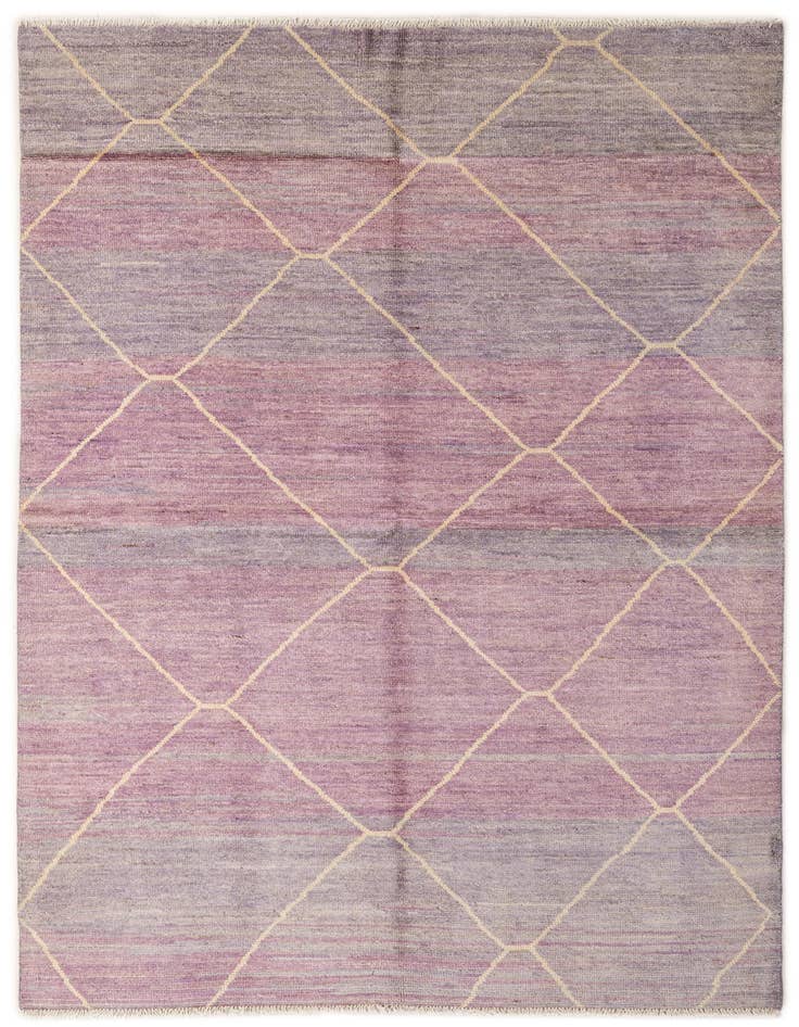 Detail image of 5' 7 x 8' Hand Knotted Moroccan Wool Rug