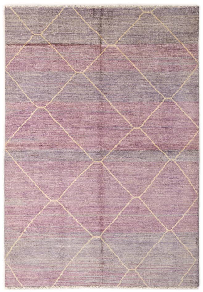 Detail image of 5' 7 x 8' Hand Knotted Moroccan Wool Rug