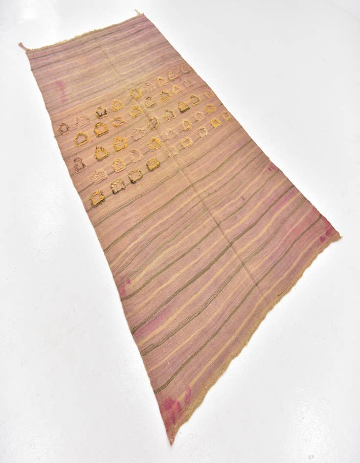 Detail image of 4' 8 x 8' 2  Hand Knotted Moroccan Wool Rug