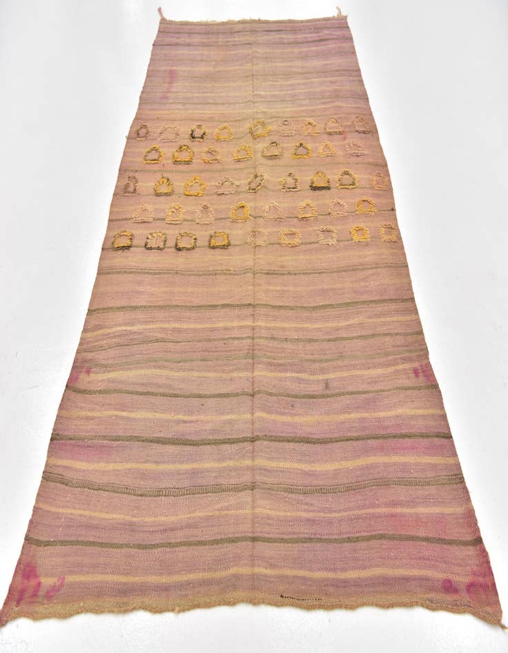 Detail image of 4' 8 x 8' 2  Hand Knotted Moroccan Wool Rug