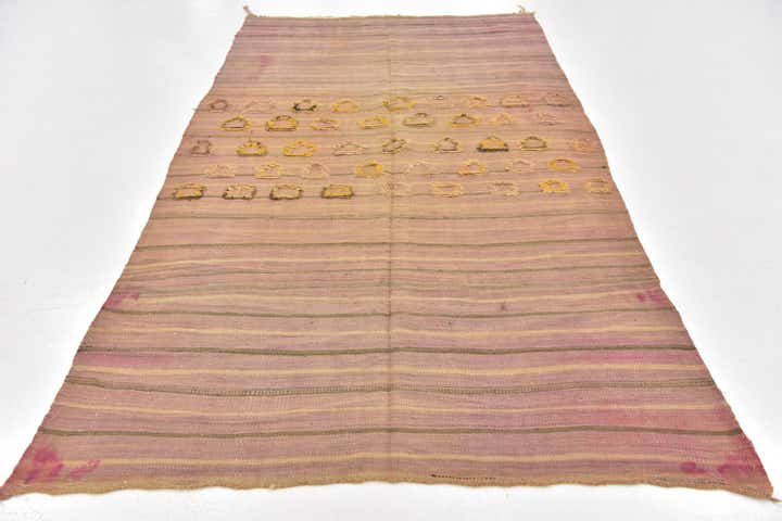 4' 8 x 8' 2 Hand Knotted Moroccan Wool Rug