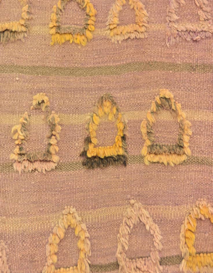 Detail image of 4' 8 x 8' 2  Hand Knotted Moroccan Wool Rug