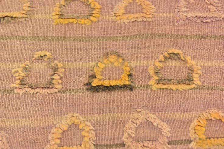 Detail image of 4' 8 x 8' 2 Hand Knotted Moroccan Wool Rug