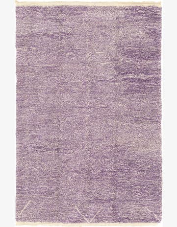 6' 5 x 9' 10 Hand Knotted Moroccan Wool Rug