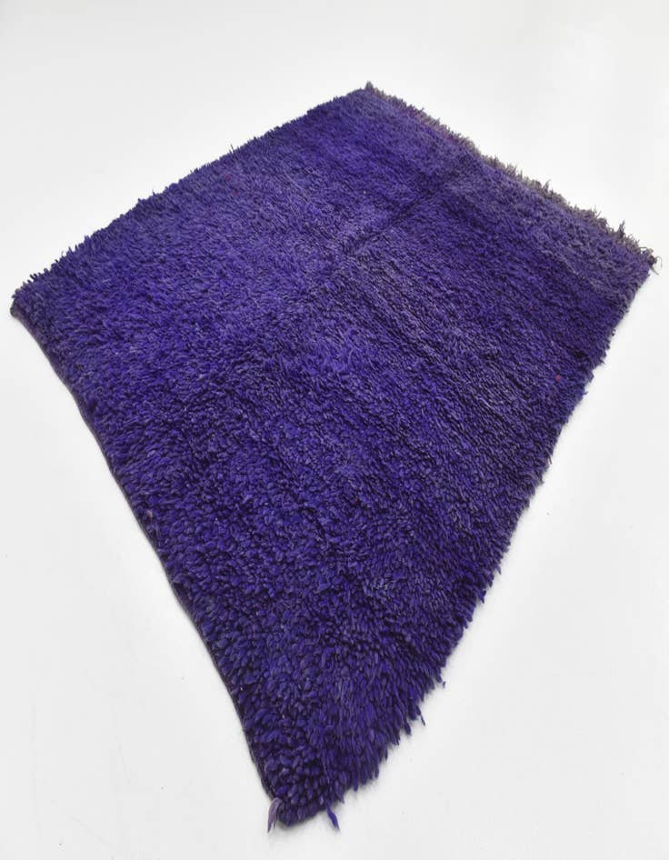 Detail image of 5' x 5' 10 Hand Knotted Moroccan Wool Rug