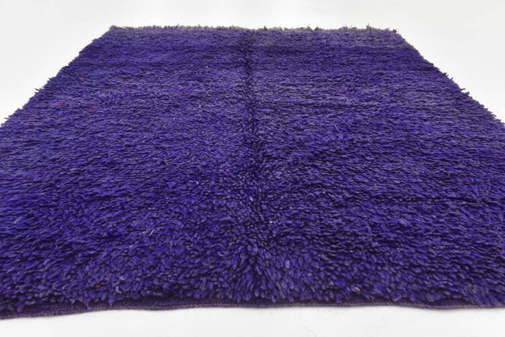 Detail image of 5' x 5' 10 Hand Knotted Moroccan Wool Rug