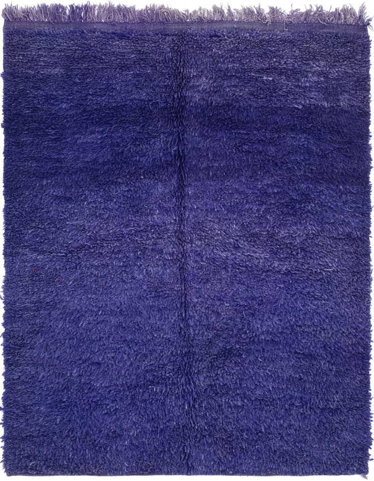 Detail image of 5' x 5' 10 Hand Knotted Moroccan Wool Rug