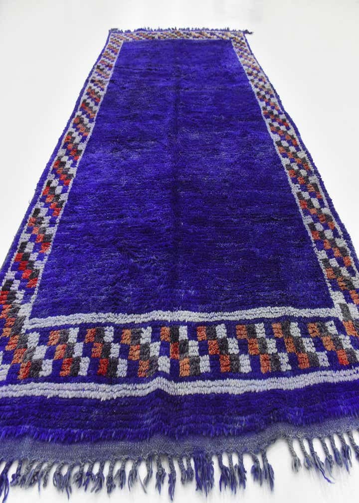 4' 11 x 8' 5 Hand Knotted Moroccan Wool Rug