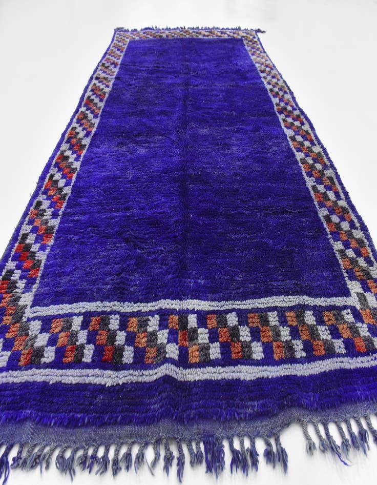 Detail image of 4' 11 x 8' 5 Hand Knotted Moroccan Wool Rug