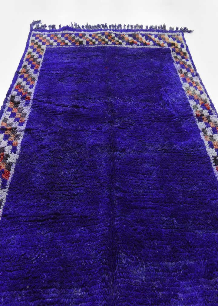 4' 11 x 8' 5 Hand Knotted Moroccan Wool Rug