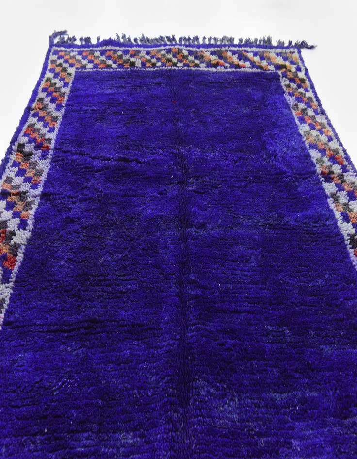 Detail image of 4' 11 x 8' 5 Hand Knotted Moroccan Wool Rug