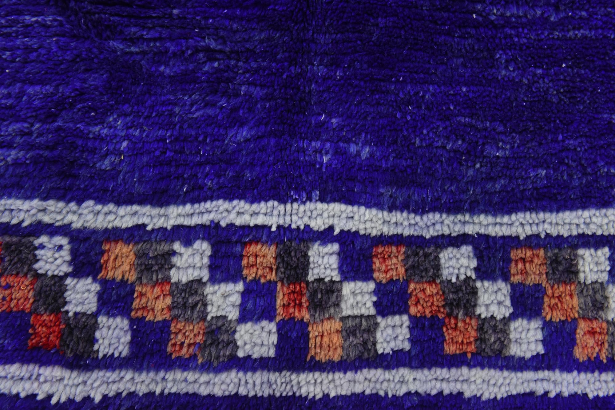 4' 11 x 8' 5 Hand Knotted Moroccan Wool Rug