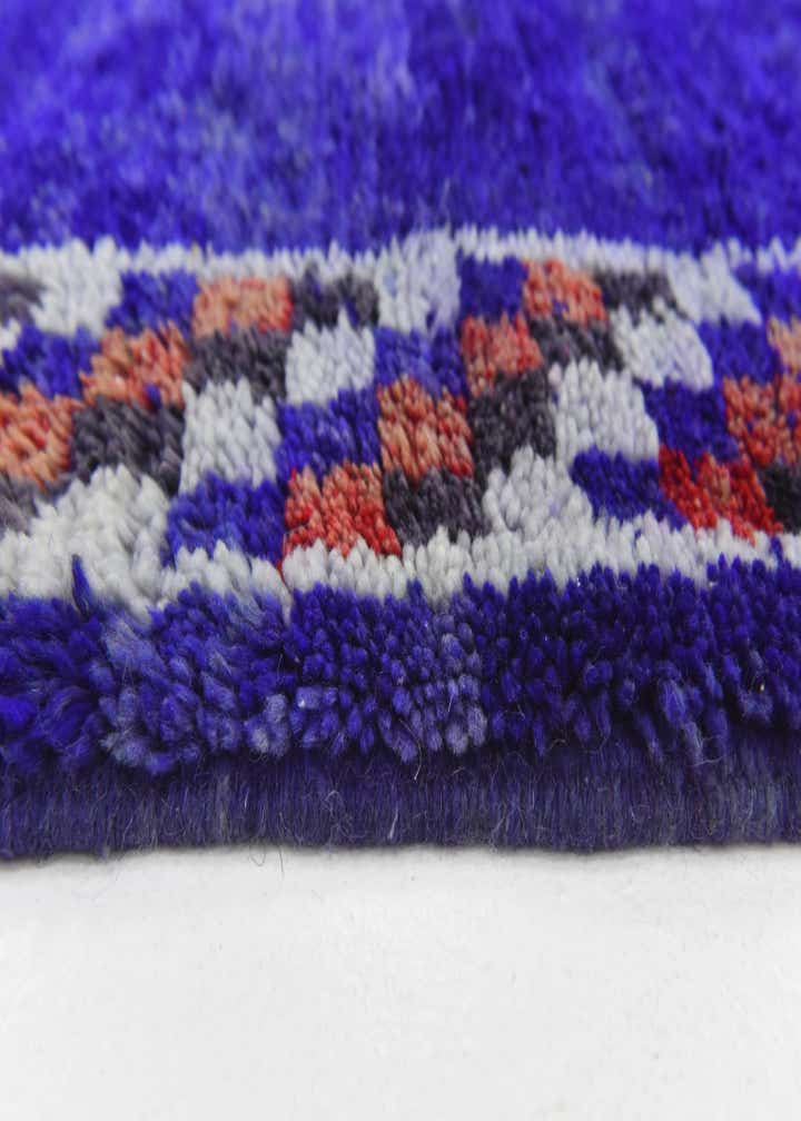 4' 11 x 8' 5 Hand Knotted Moroccan Wool Rug