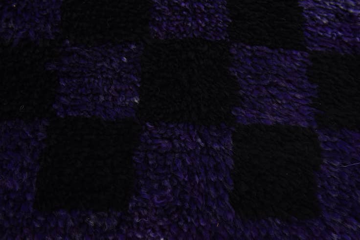 Detail image of 3' 4 x 4' 6 Hand Knotted Moroccan Wool Rug