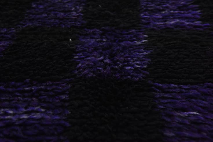 Detail image of 3' 4 x 4' 6 Hand Knotted Moroccan Wool Rug