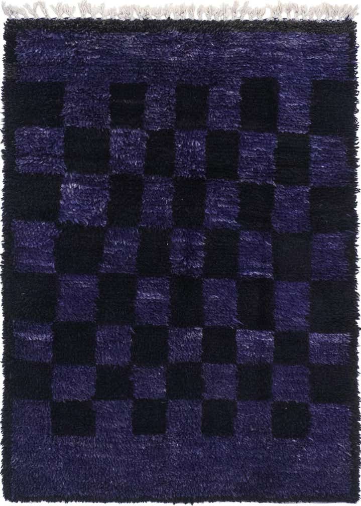 3' 4 x 4' 6 Hand Knotted Moroccan Wool Rug